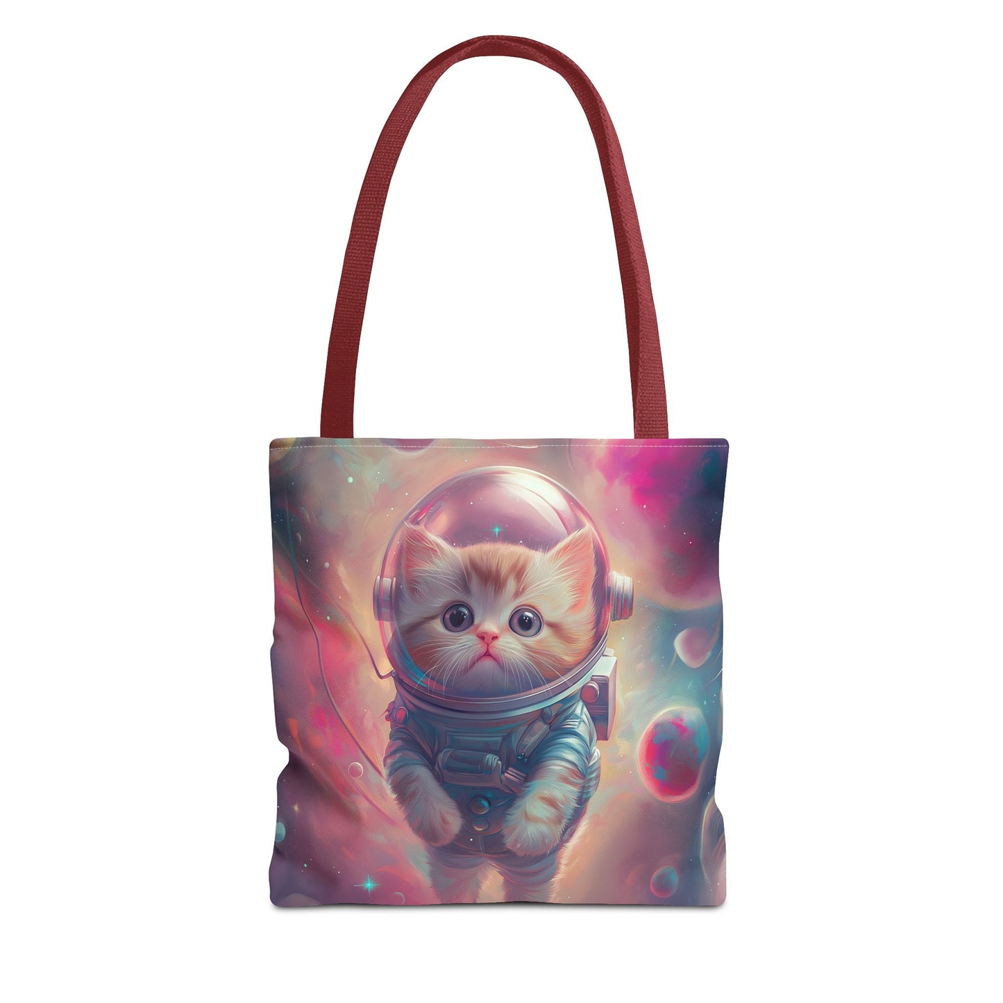 Cosmic Cat Astronaut Tote Bag | Unique Space Kitten Design for Cat Lovers